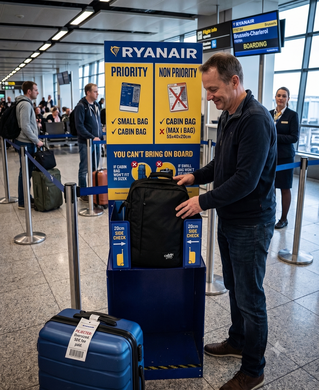 Maleta cabina Ryanair sense pagar multa · Solució real